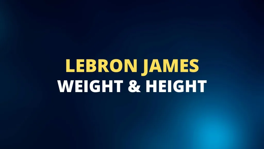 lebron weight and height